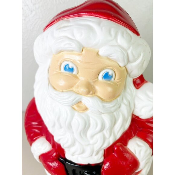 Vtg Grand Venture 90s Santa Claus Blow Mold Light Up Xmas Decoration 18"- Works! - Picture 4 of 11